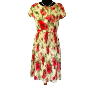 Vintage Floral Full Skirted‎ Dress Cottagecore